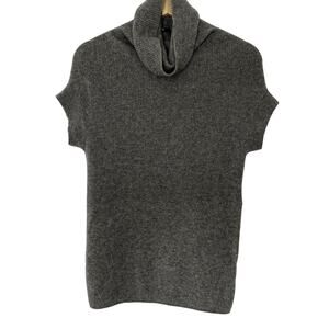 Boss Hugo Boss italian made wool short sleeved turtleneck sweater women's M